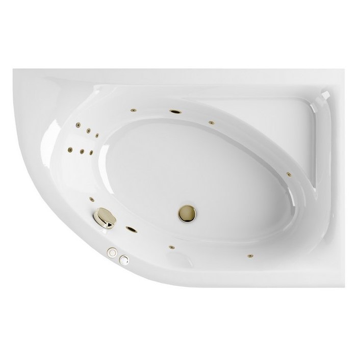 Ванна акриловая Excellent Aquaria Line 150x100 R с гидромассажем белый - бронза WAEX.ARP15.LINE.BR - 0