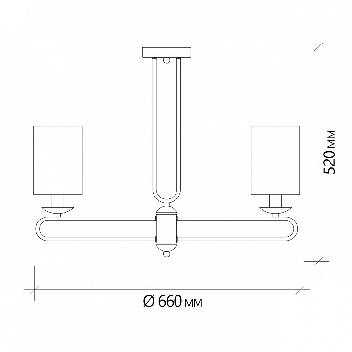 Люстра на штанге Escada Eclipse 10166/5PL Chrome - 3