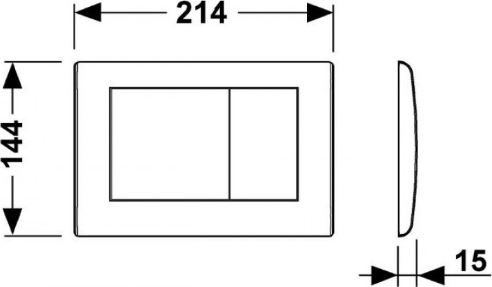 Кнопка смыва TECE Planus 9240321 хром - 4