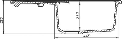 Мойка кухонная Iddis Kitchen G K13P771i87 - 3