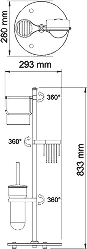 Стойка Wasserkraft K-1236 - 2