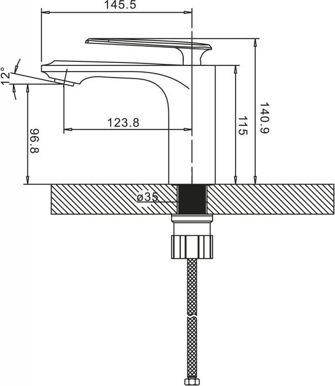 Смеситель BelBagno Gello GEL LVM CRM для раковины GEL-LVM-CRM - 1