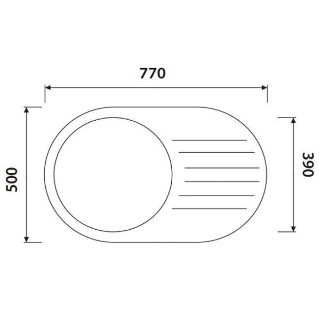 Кухонная мойка KAISER KGM-7750 гранит  KGM-7750-J - 1