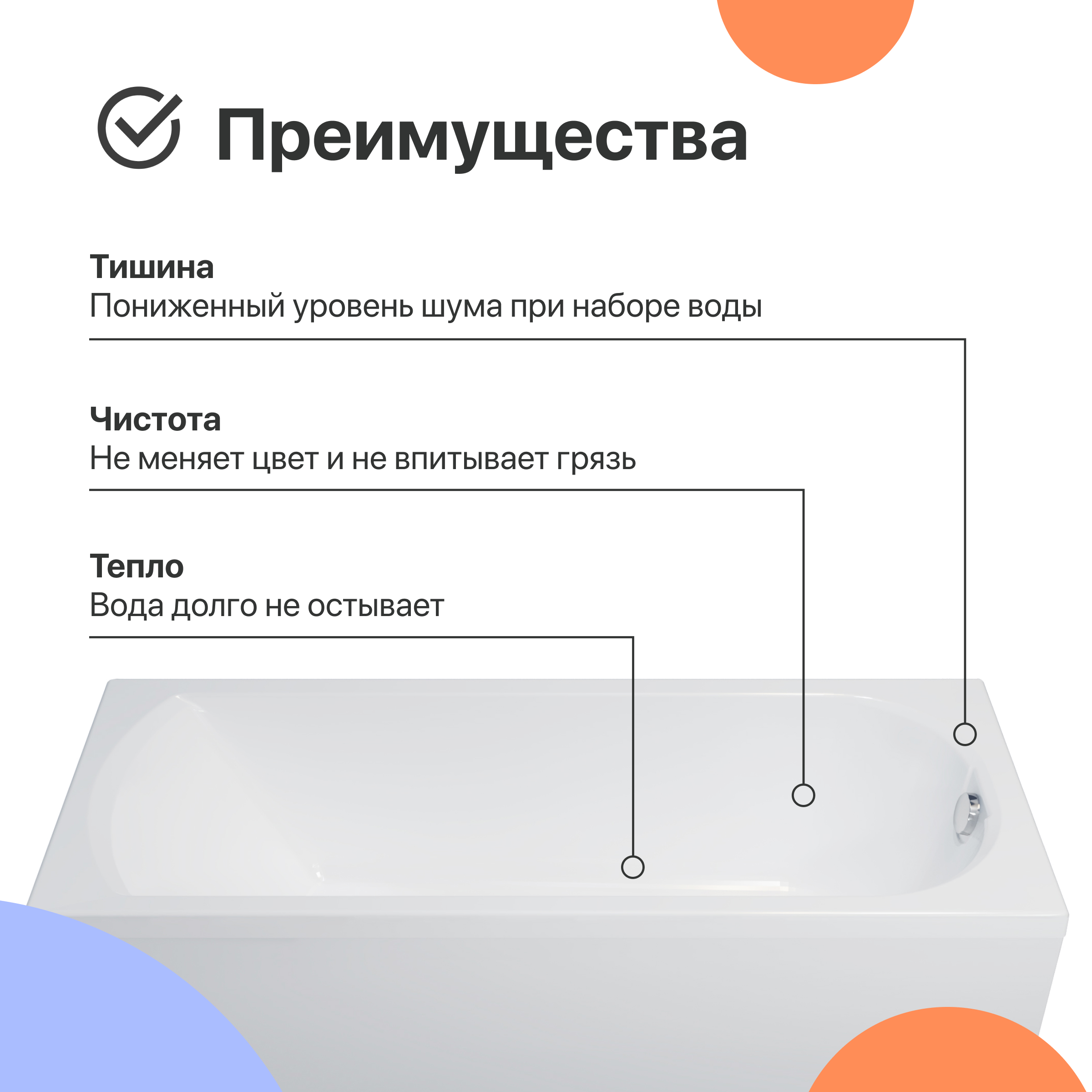 Акриловая ванна DIWO Углич 160x70 с каркасом 567867 - 3