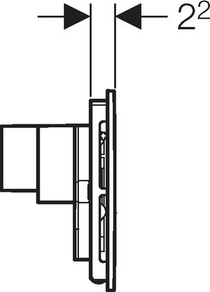Кнопка смыва Geberit Sigma 40 115.600.SI.1 с системой удаления запахов - 4