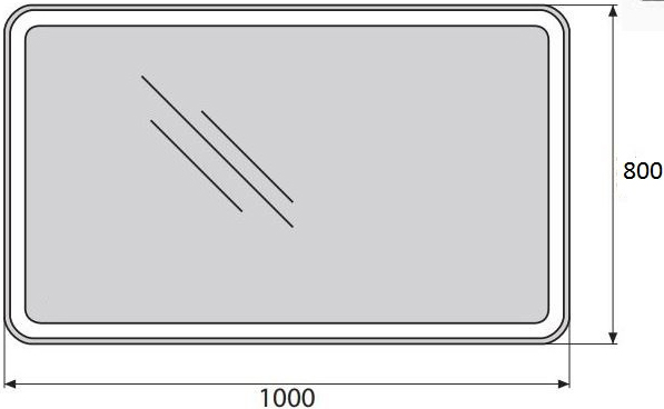 Зеркало BelBagno SPC-MAR-1000-800-LED-BTN - 4