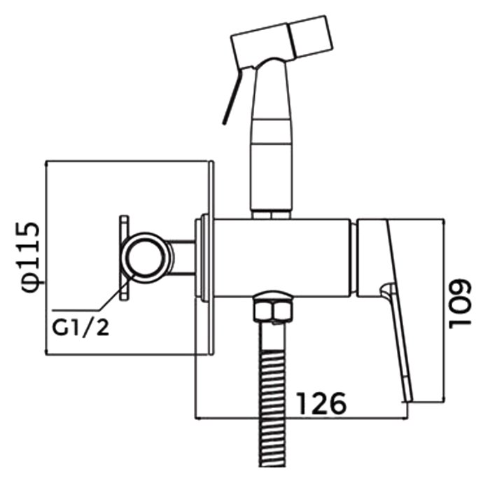 Смеситель с гигиеническим душем Gappo G7299-30 - 1