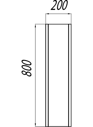 Шкаф AQUATON Брук 20 для зеркала, дуб феррара 1A201003BCDF0 - 2