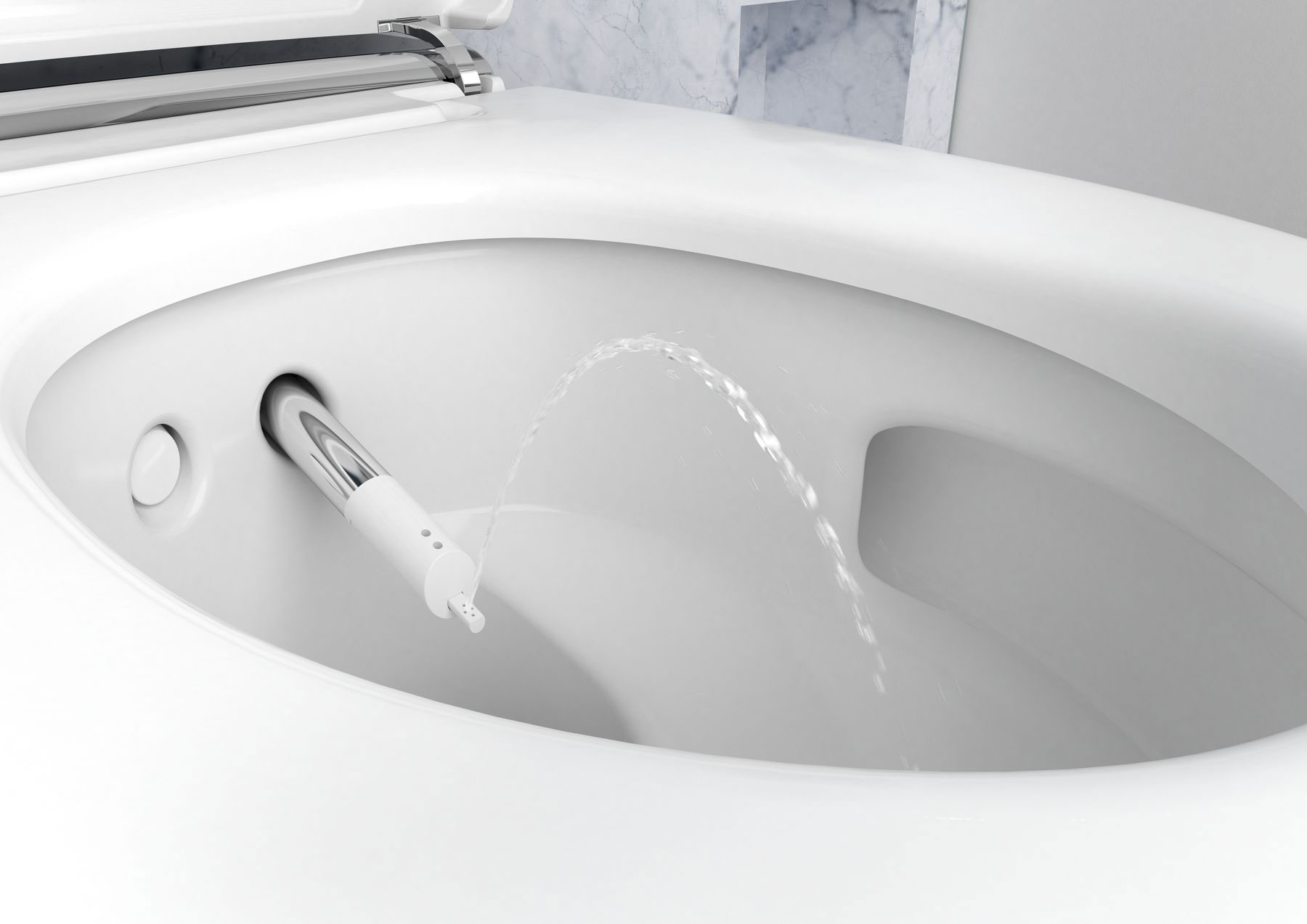 Унитаз подвесной Geberit AquaClean Mera Classic 146.204.21.1 глянцевый хром, с сиденьем - 32