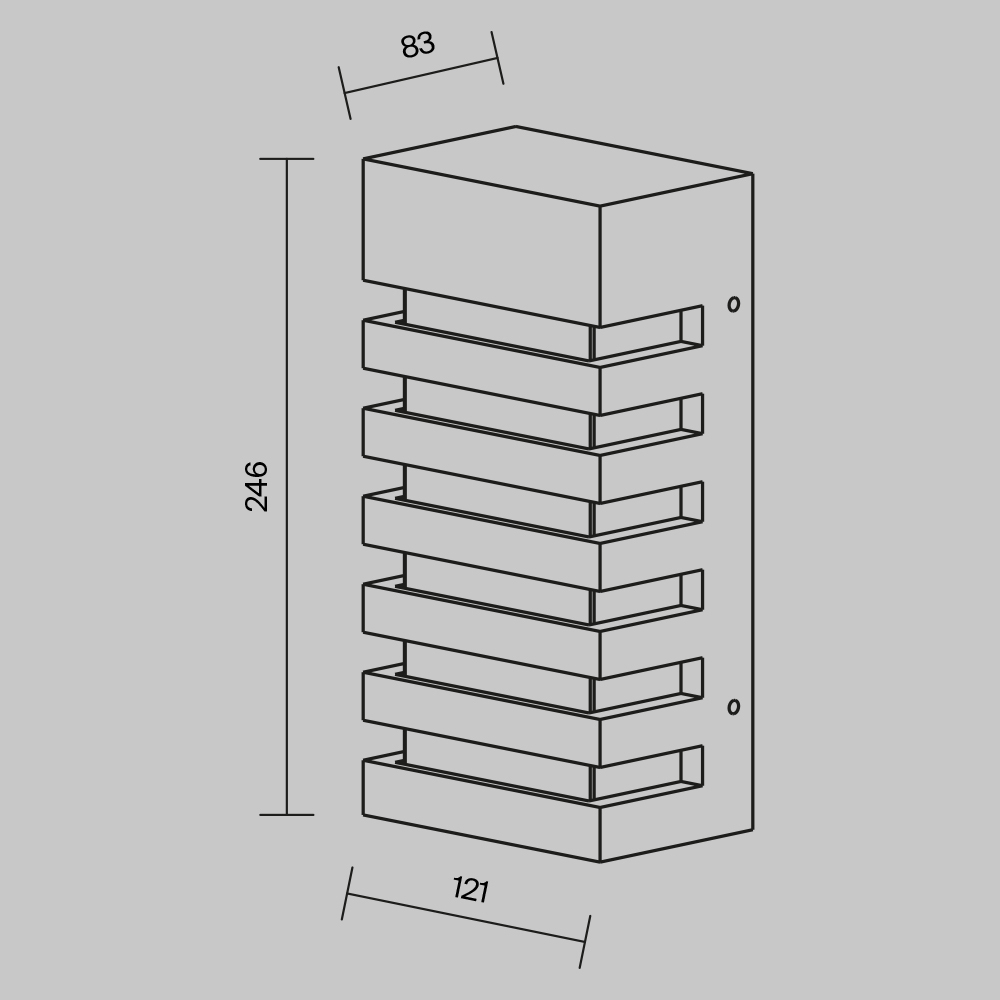 Бра Maytoni Outdoor O034WL-01B - 1