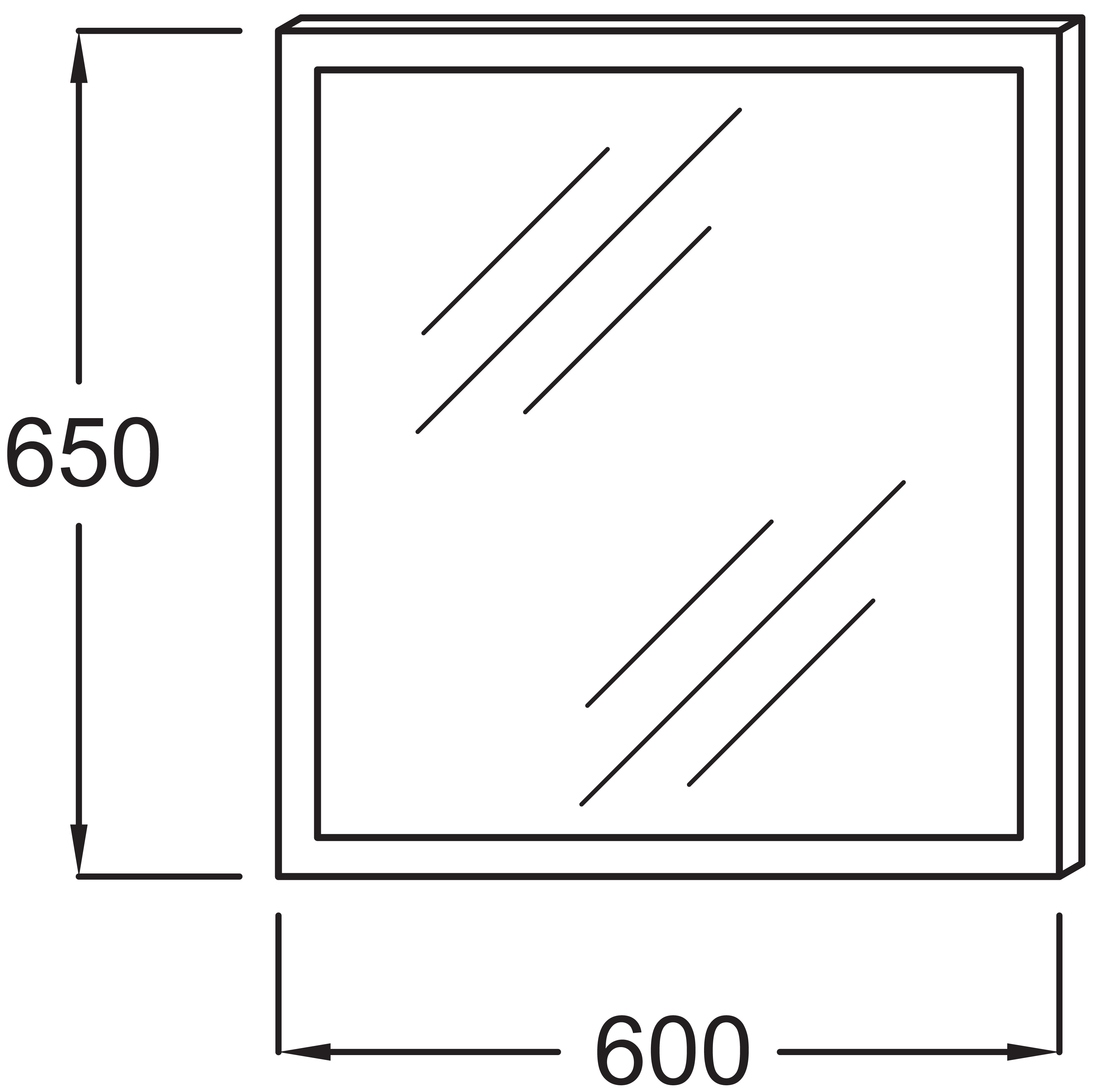 Зеркало Jacob Delafon Escale EB1440 60 см EB1440-NF - 5