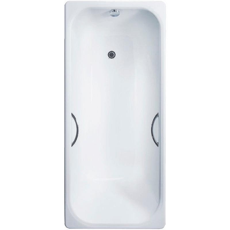 Чугунная ванна Delice Aurora 140x70 DLR230617R с отверстиями под ручки без антискользящего покрытия - 0