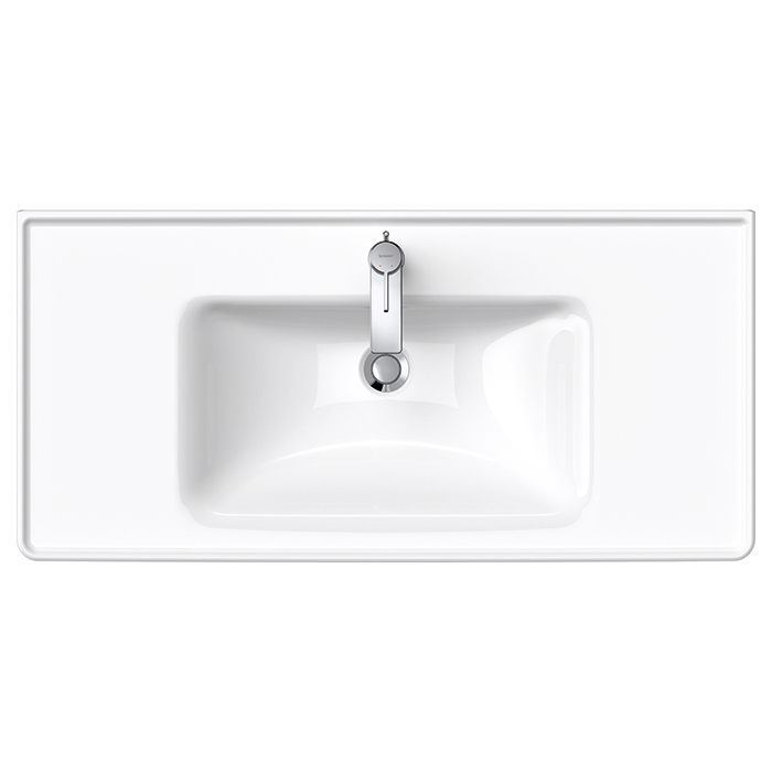 DURAVIT (D-Neo) Умывальник 1005 x 480 мм, с переливом, с отверстием для смесителя, белый 2367100000 - 2