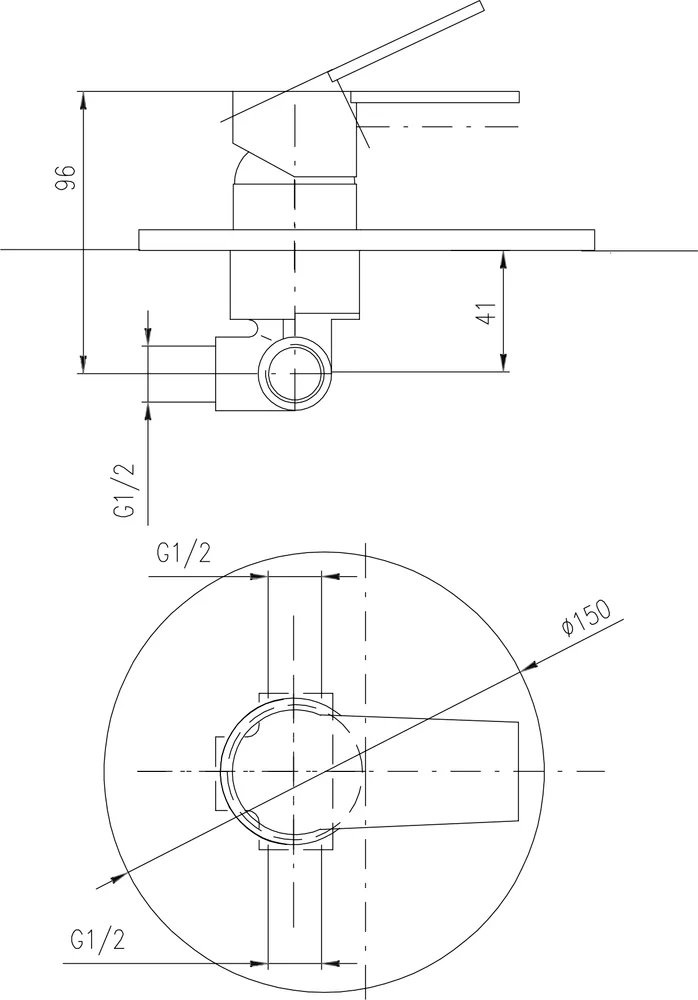 Смеситель для душа Rav Slezak Colorado белый - золото CO183LBZ - 1