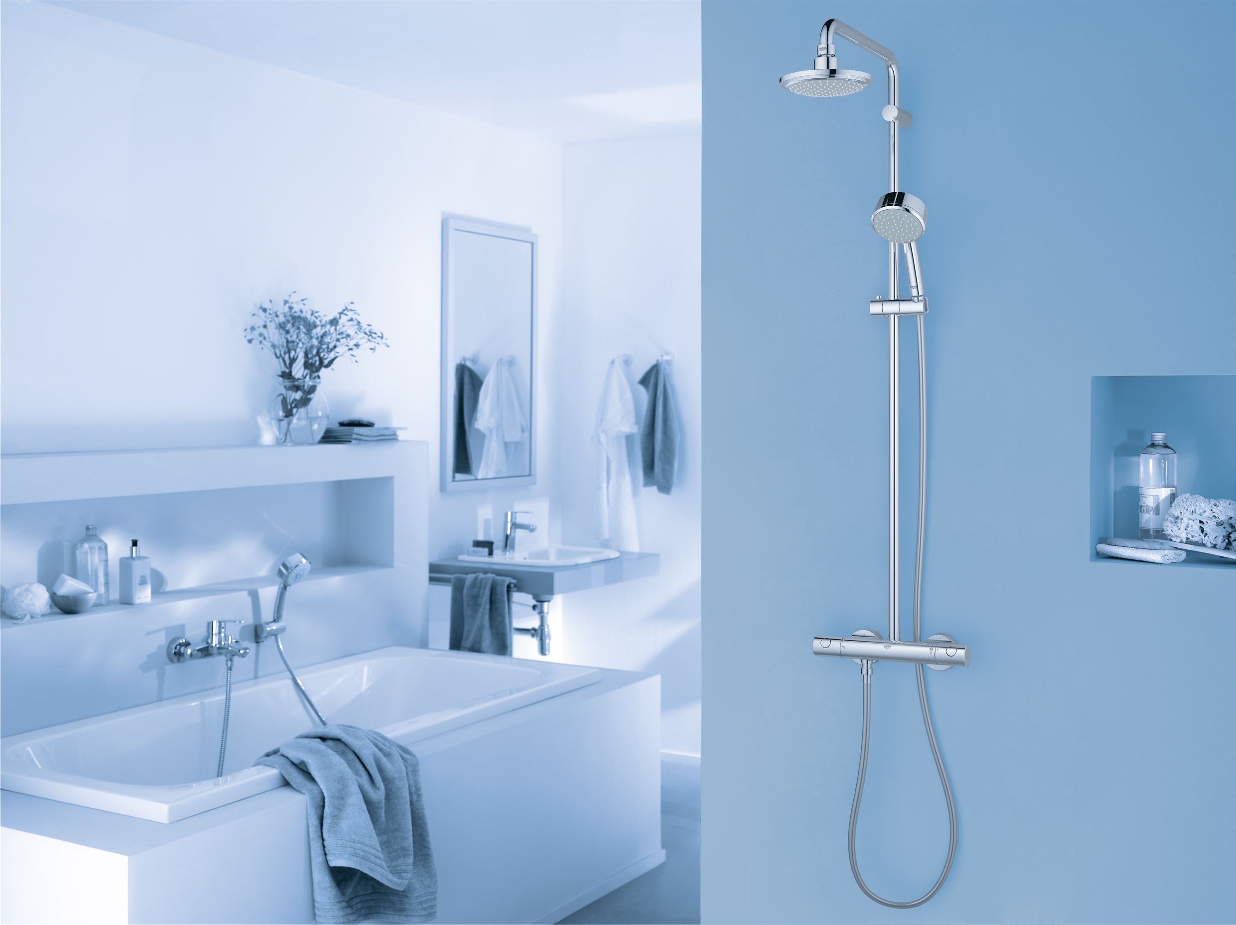 Смеситель Grohe Eurostyle Cosmopolitan 33591002 для ванны с душем - 5