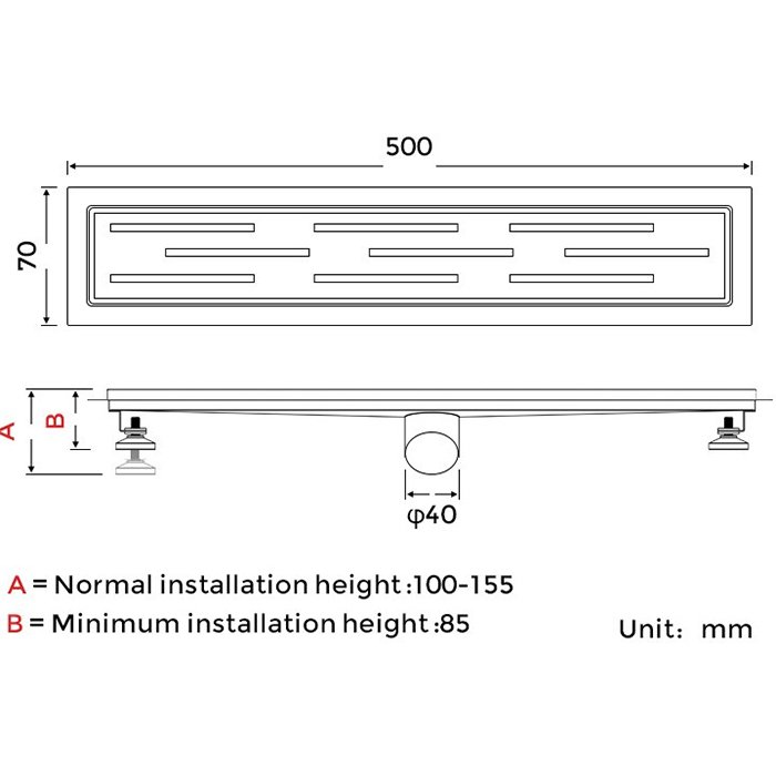 Душевой трап Gappo G85007-1 - 1