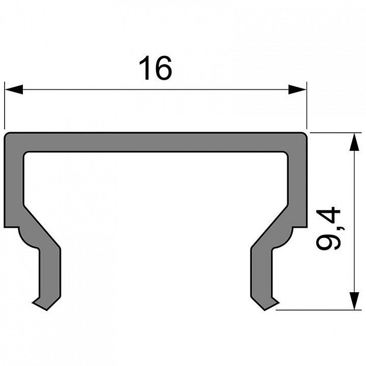 Профиль накладной Deko-Light H-01-10 984011 - 1