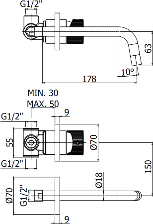 Смеситель для раковины Paffoni JO JO006NO70 - 1