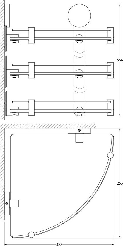 Полка Artwelle Harmonie  HAR 041 - 1