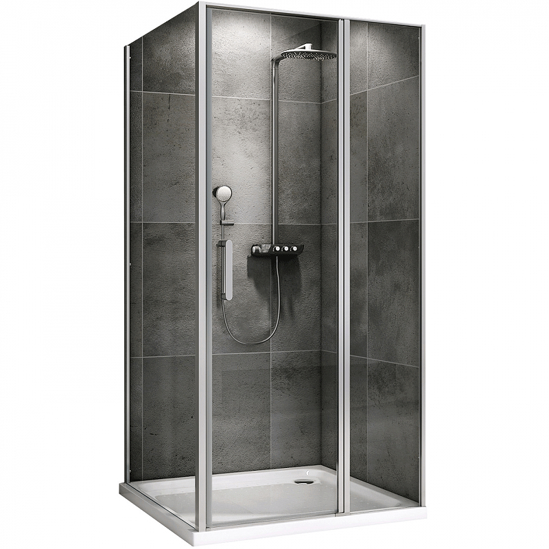 Душевой уголок Abber Sonnenstrand 120х75 хром стекло прозрачное AG04120S-S75 - 0