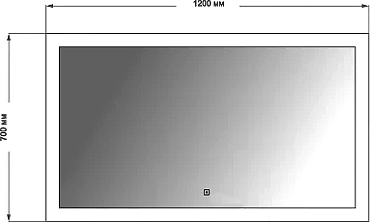 Зеркало Art&Max Soli 120х70 с подсветкой AM-Sol-1200-700-DS-F-H - 4