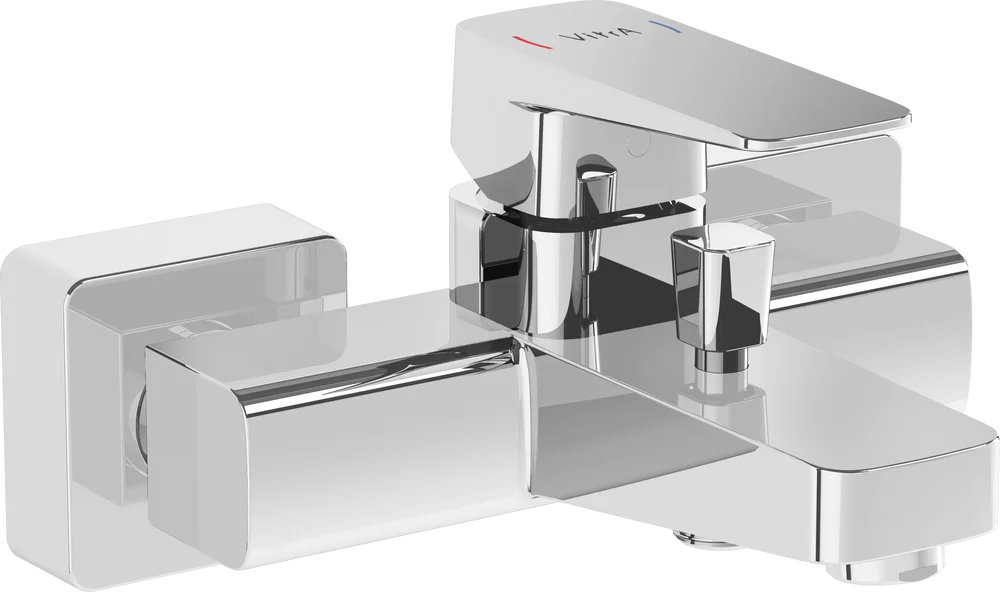 Смеситель для ванны с душем VitrA Root Square хром A42737EXP - 0