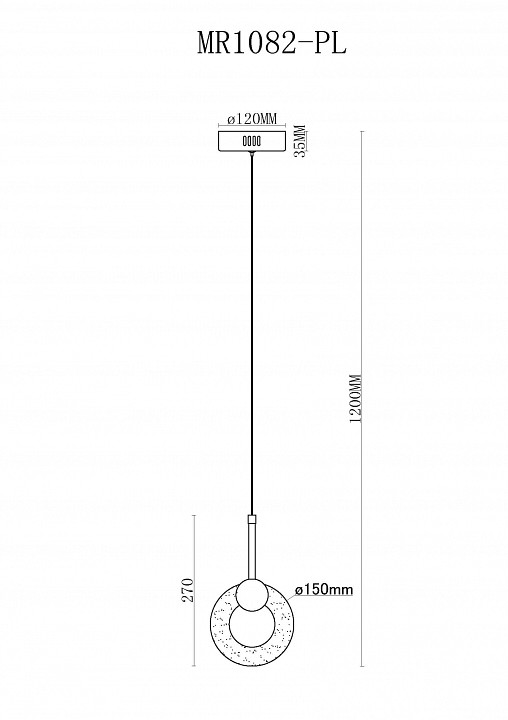 Подвесной светильник MyFar Lora MR1082-PL - 3