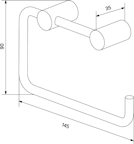 Держатель туалетной бумаги IDDIS Petite PETSS00i43 открытый - 2