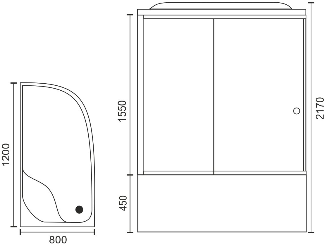 Душевая кабина Royal Bath RB 8120ВК6-WС-CH L RB8120ВК6-WС-CH-L - 4