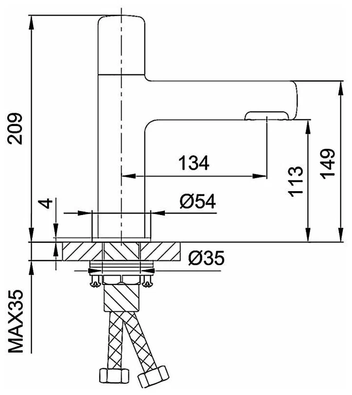 Смеситель для кухни Gappo оружейная сталь G1052-89 - 2