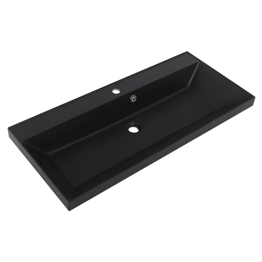 Раковина BelBagno 80х45 черный матовый  BB800/450-LV-ART-AST-NERO  - 1