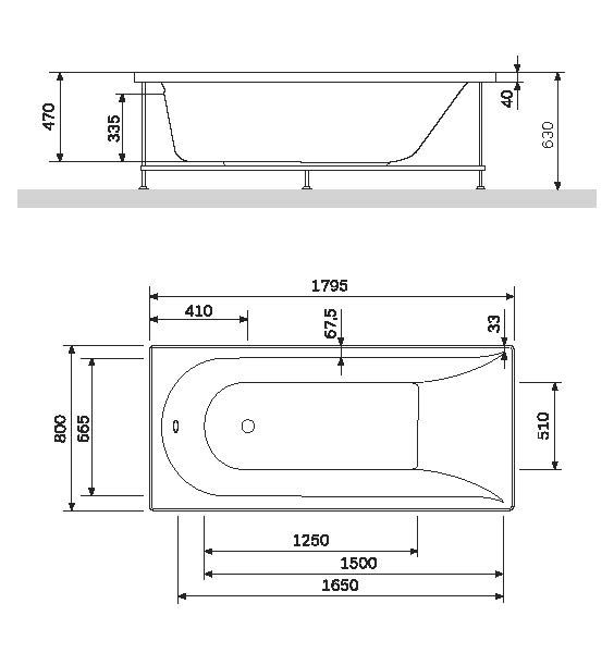 Акриловая ванна AM.PM Spirit 180x80 W72A-180-080W-A2 - 5