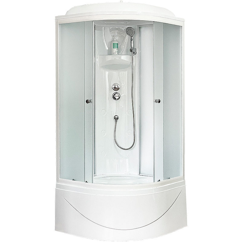 Душевая кабина Royal Bath BK 90x90 профиль белый стекло матовое RB90BK4-MM - 0