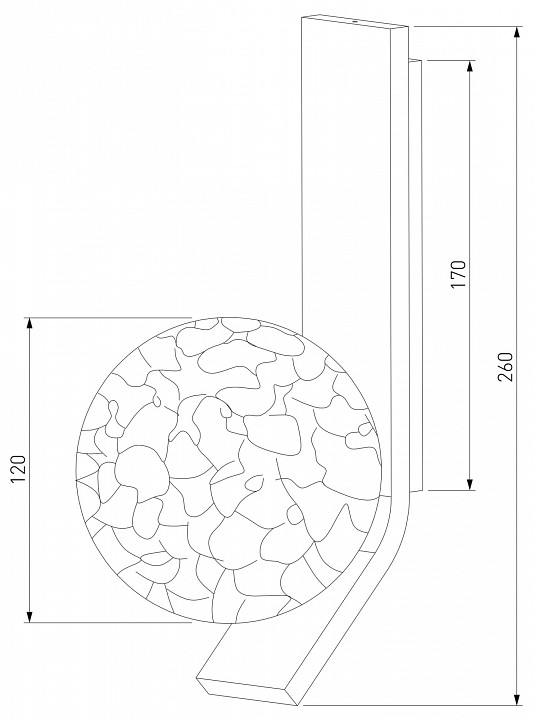 Бра Eurosvet Luxor 40019/1 серебро - 1