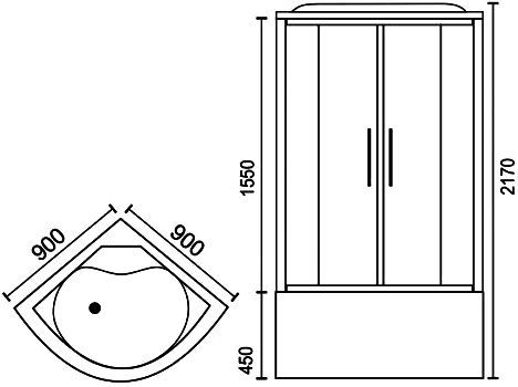 Душевая кабина Royal Bath RB 90BK6-BT-CH RB90BK6-BT-CH - 4