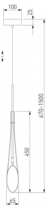 Подвесной светильник Eurosvet Folio 50224/1 прозрачный - 1