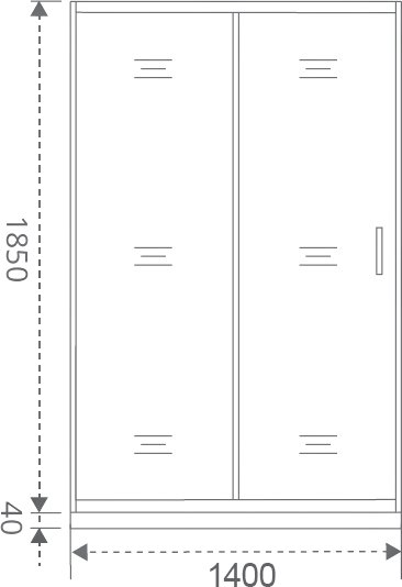 Душевая дверь в нишу Good Door Latte WTW-140-G-WE ЛА00025 - 5