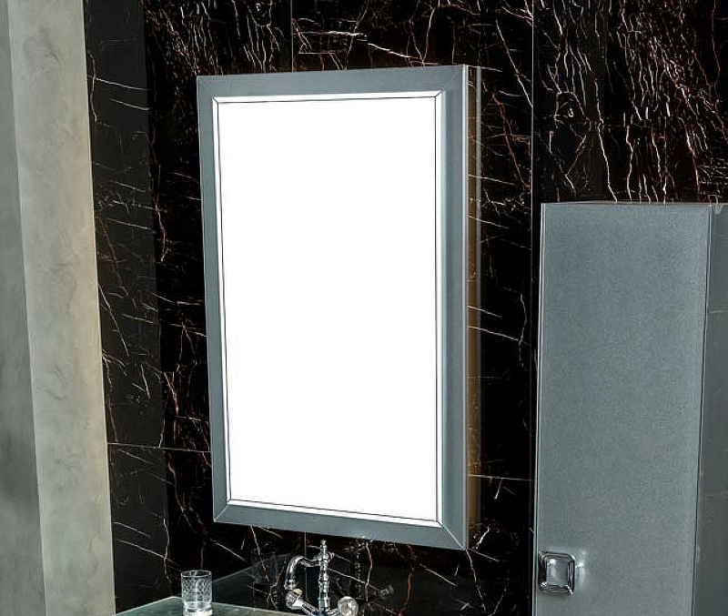 Зеркало с подсветкой Armadi Art Dolce 105х70 серебро 567-SL - 1