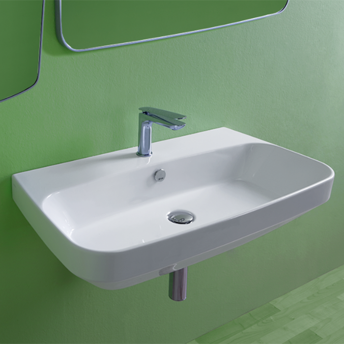 Simas Baden Baden Раковина подвесная 80х45 см, с 1 отв. для смесителя, цвет белый (без крепления F89) BB12bi*1 - 0