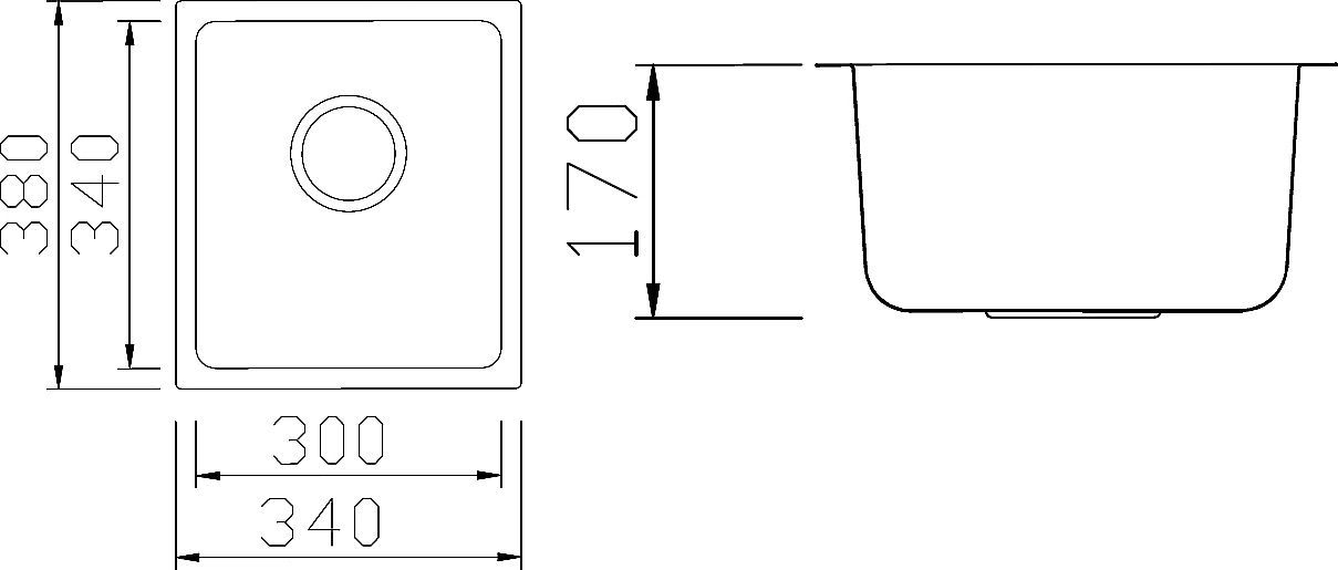 Мойка кухонная Seaman Eco Roma SMR-3438A SMR-3438A.A - 1