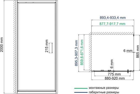 Душевой уголок Wasserkraft Salm 27I03 90x90 см - 3