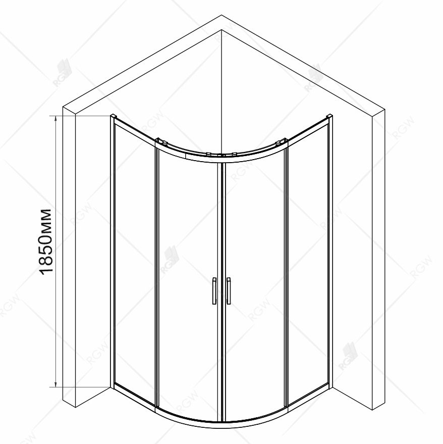 Душевой уголок RGW CL-53B 06095388-14 - 2