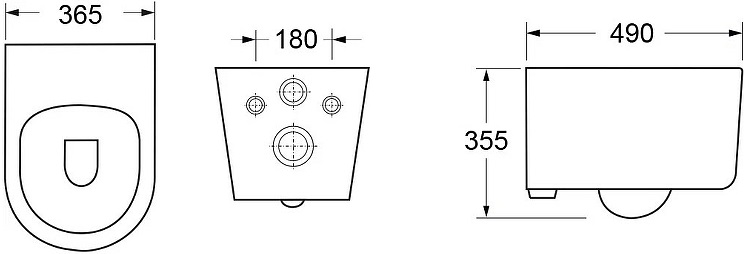 Унитаз подвесной Cerutti Spa Tanaro Aria CT8910 - 4