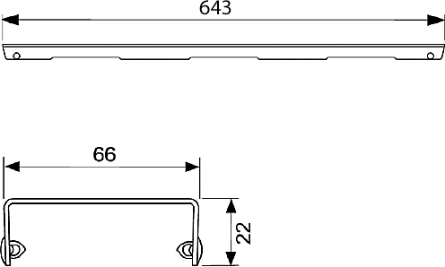 Решетка TECE TECEdrainline Basic 6 007 10 70 см 600710 - 2