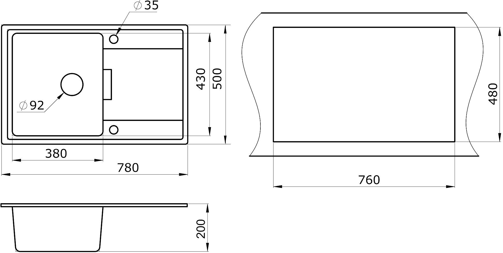 Мойка кухонная Paulmark Flugen PM217850-WH белый - 2