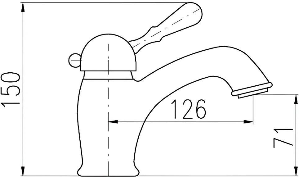 Смеситель для раковины Rav Slezak Labe бронза L526.5SM - 1