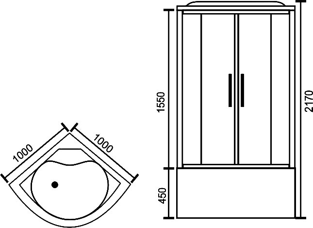 Душевая кабина Royal Bath RB 100NRW-С-CH RB100NRW-С-CH - 6