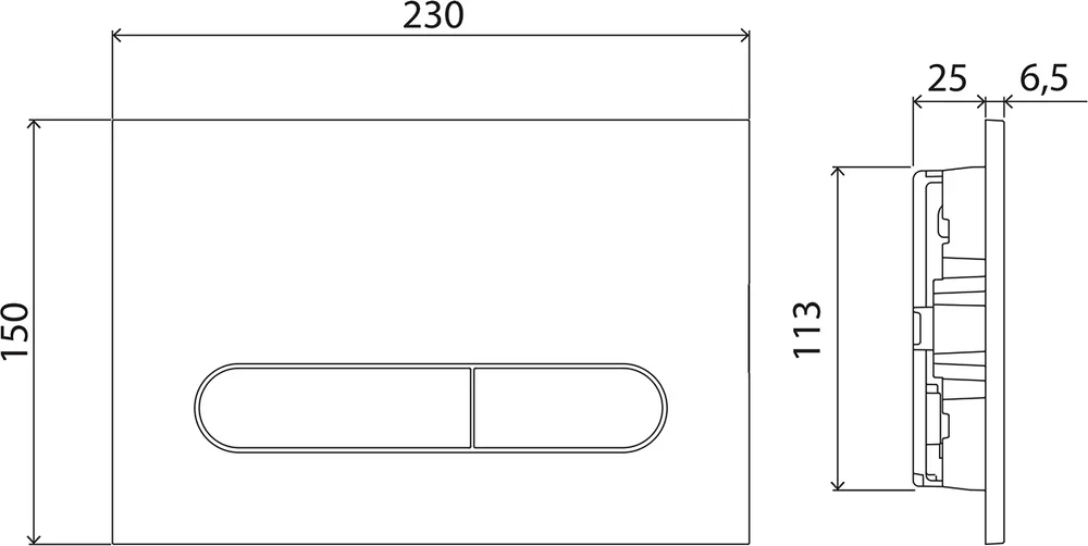 Комплект унитаза с инсталляцией BelBagno Loto с кнопкой смыва хром BB070CHR/SC/BB002-80/BB005-PR-CHROME - 7