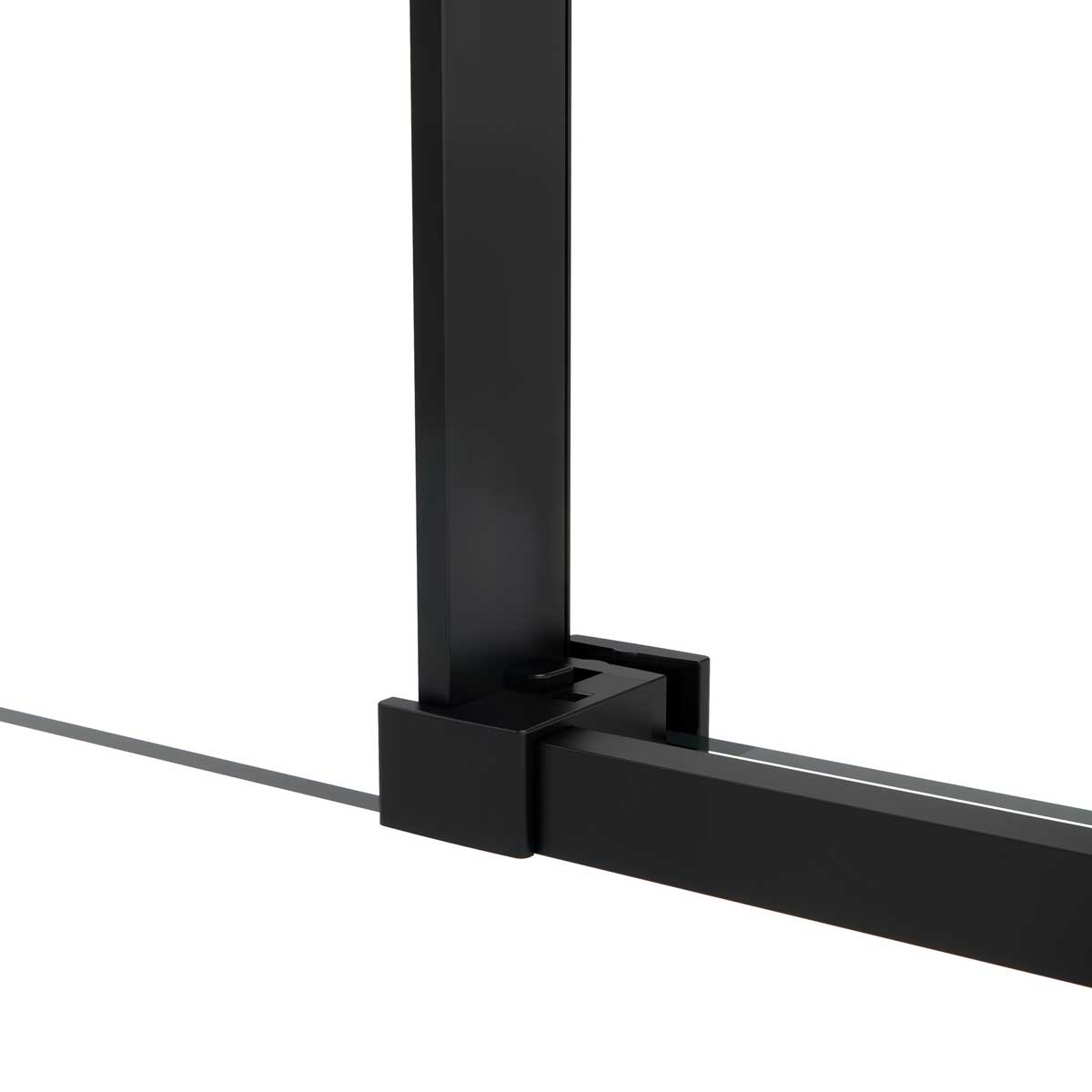 Душевой уголок Vincea Slim Soft 100х100 профиль черный стекло прозрачное  VSR-1SS1010CLB - 8