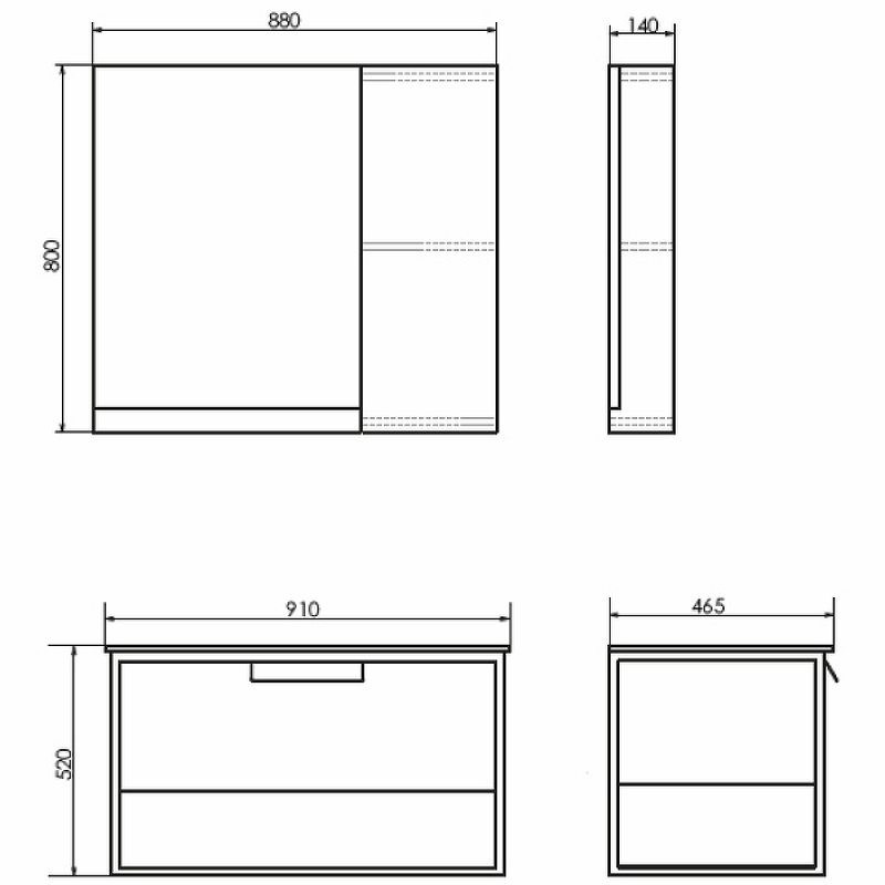 Тумба с раковиной Comforty Бонн 45 дуб дымчатый 00-00011781 - 3